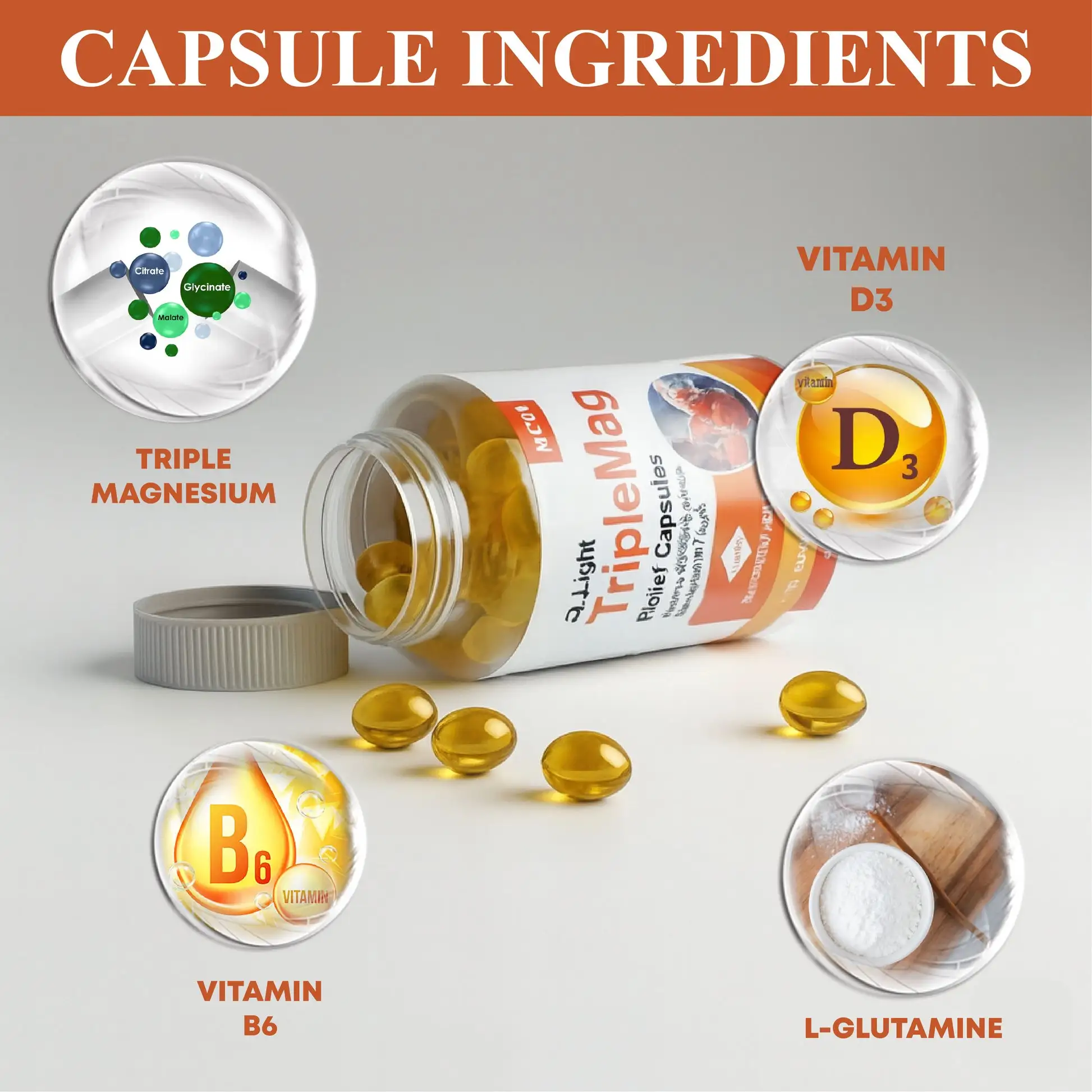 ATTDX® GutLight TripleMag Bloating Relief Capsules