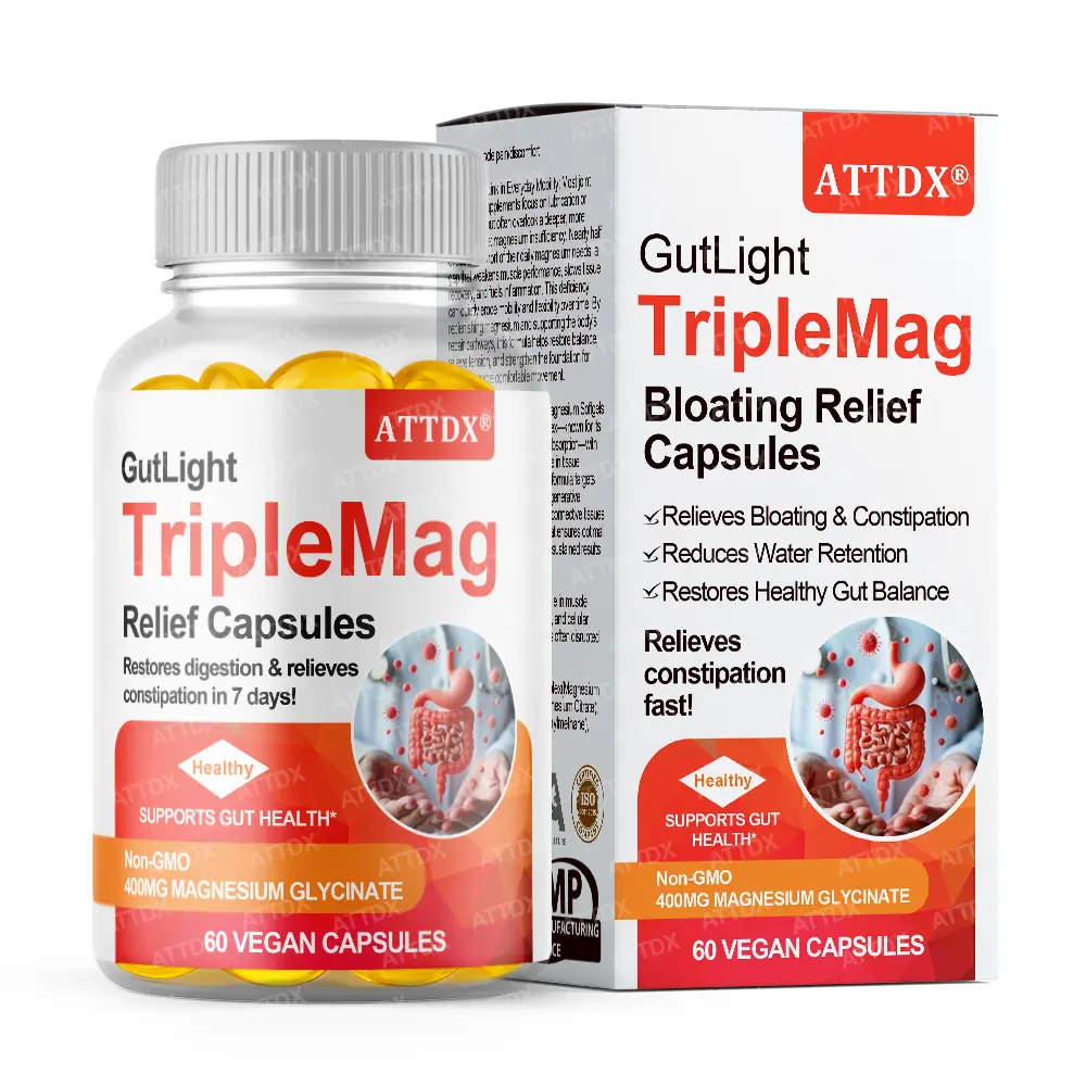 ATTDX® GutLight TripleMag Bloating Relief Capsules
