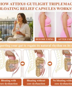 ATTDX® GutLight TripleMag Bloating Relief Capsules