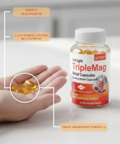 ATTDX® GutLight TripleMag Bloating Relief Capsules