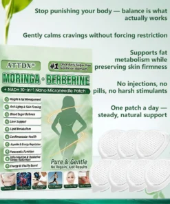 ATTDX® Moringa Berberine NAD 10-in-1 Nano Microneedle Patch