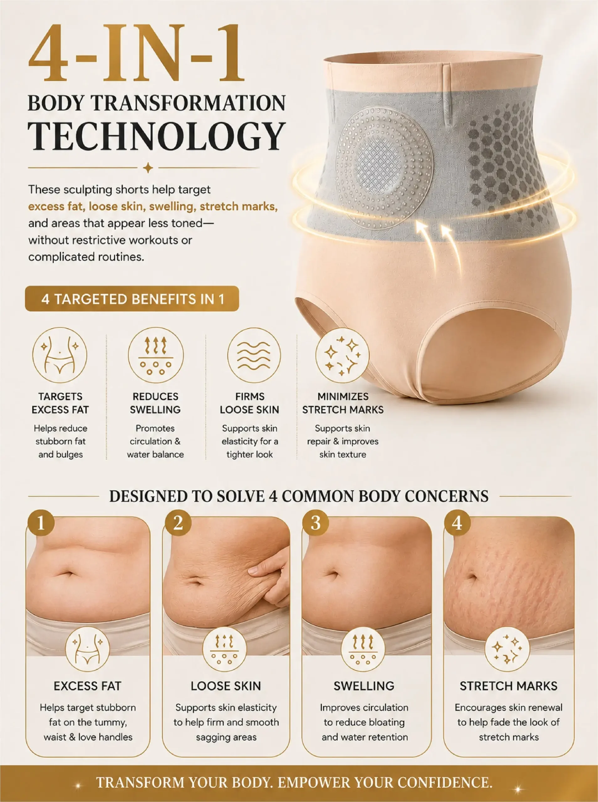 ATTDX® SilhouetteX Thermo Sculpting Shorts